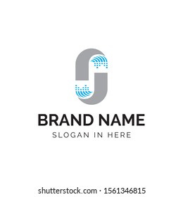 initial S letters logo design vector illustration
