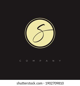 initial S logo with circle symbol 