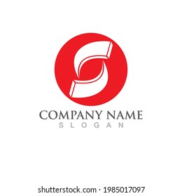  vector de diseño de logotipo de letra S