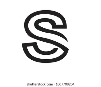 diseños iniciales de letras s y logotipo