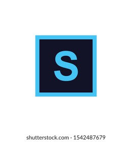 initial s logo template, design vector