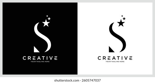 Initial S luxury logo template vector illustration