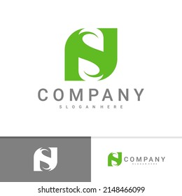 Initial S N logo vector template, Creative S N logo design concepts