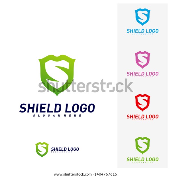 Initial S Shield Logo Design Concepts Stock Vector Royalty Free