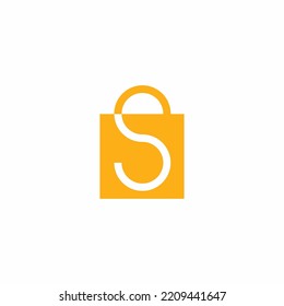 Initial S Shop And Shopping Logo Design Element
