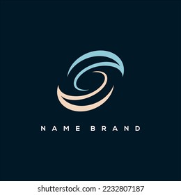 Initial S Spanner or galaxy logo vector
