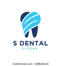 Initial S Teeth / Dental Logo Design Template