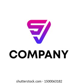 initial S vector logo template icon sign element