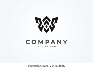 Initial SAS Logo. monogram logo design combination of letters S and A. Flat Vector Logo Design Template element. vector illustration