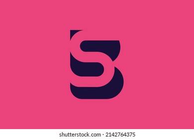 Initial SB BS modern monogram and elegant logo design, Professional Letters Vector Icon Logo on luxury background.