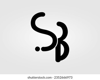 Initial SB letter Logo Design vector Template. monogram, lettermark SB logo Design