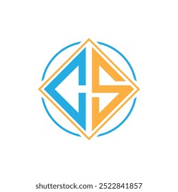 initial sc letter logo design vector template
