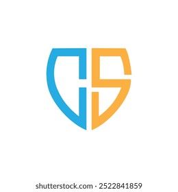 initial sc letter logo design vector template