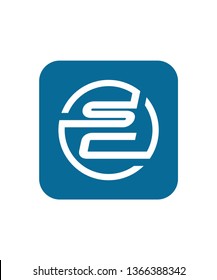 initial SC logo design, vector