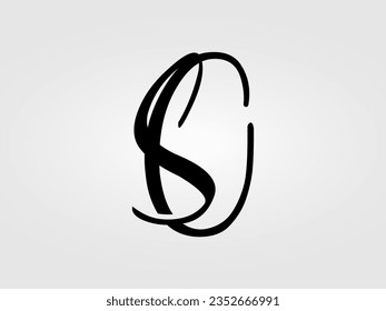 Initial SC,SO letter Logo Design vector Template. Monogram, lettermark SC,SO logo Design