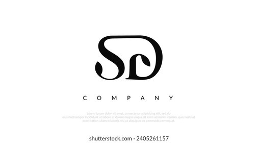 Initial SD Logo Design Vector 
