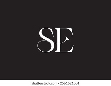 Initial SE Logo Design Vector
