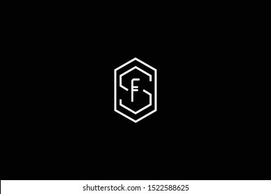 Initial SF FS Letter Logo Design Vector Template. Monogram and Creative Alphabet S F Letters icon Illustration.