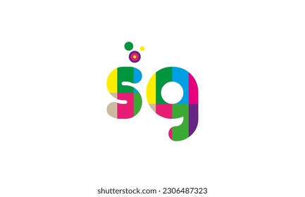 Logotipo inicial de la letra SG con plantilla de vectores gráficos de diseño Swoosh para identidad de empresa y empresa.