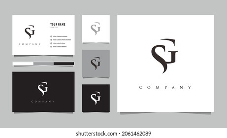 Initial SG Logo And Business Card