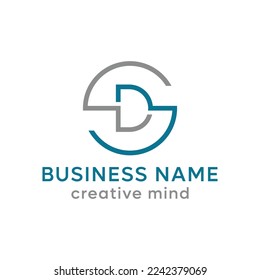 Initial SG logo and business card