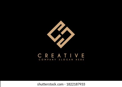 Initial SH HS Logo Design Element, Vector Initial Letter Branding Logo