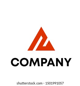 initial A sign letter icon template
