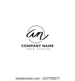 An Initial signature logo vector design