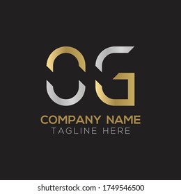 Initial Simple Letter OG Logo Design Vector Template. Abstract Minimal OG Letter Logo Design