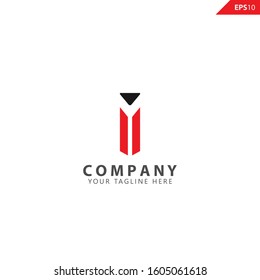 Initial I Simple Logo Design Inspiration vector