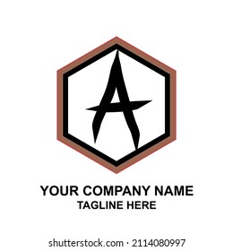 A Initial simple monogram logo vector