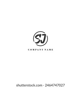 Ursprüngliche SJ Brush Logo Firmentrend Identität