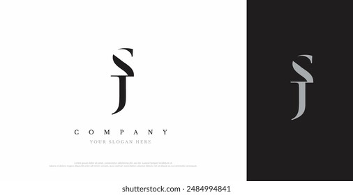 Initial SJ Logo Design Vector 