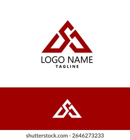 initial SJ logo design vector