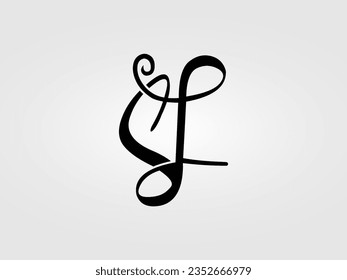 Initial SJ,SL letter Logo Design vector Template. Monogram, lettermark SJ,SL logo Design
