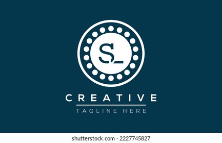 Initial SL Letter Logo With Modern Typography Vector Template. Creative Letter SL Logo .