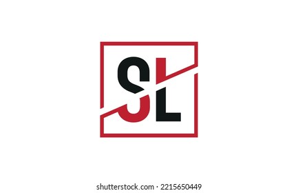 Initial SL logo design vector