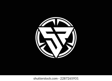 Initial SP logo design, Initial SP logo design with Circle style, Logo for game, esport, community or business.