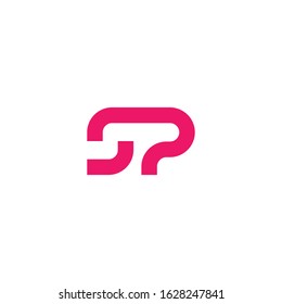 Initial SP logo design vector simple