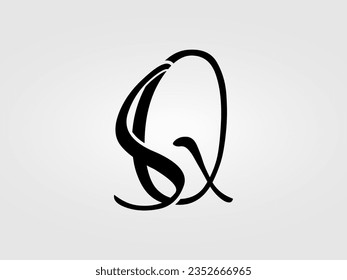 Initial SQ letter Logo Design vector Template. Monogram, lettermark SQ logo Design