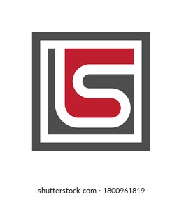 Initial square creative logo concept