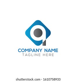Initial Square Letter A and Q Logo With Modern Typography Vector Template. Creative Abstract Letter A and Q Logo Vector. A and Q Logo Design