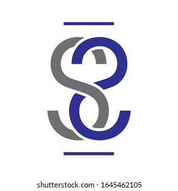 initial SS Letter logo design vector graphic concept illustrations
