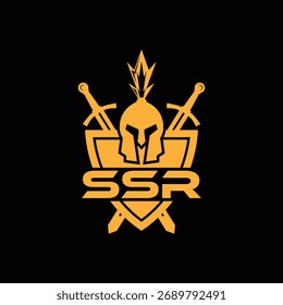 Initial SSR letter logo design. Elegant Monogram Logo Design