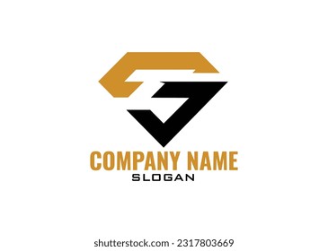 logotipo inicial de diamante ST, letra ST, logotipo de TS O diamante.