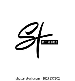 Initial ST Letter Logo With Creative Modern Business Typography Vector Template. Creative Letter ST Logo Vector.