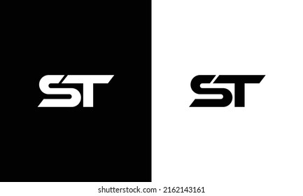 Initial-ST-Letter-Logo-Design-Monogramm