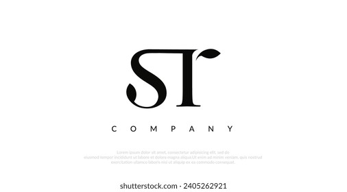 Initial ST Logo Design Vector 