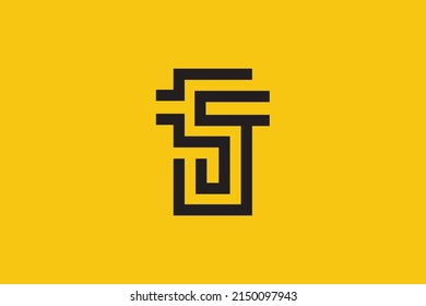 Initial ST TS modern monogram and elegant logo design, Professional Letters Vector Icon Logo on luxury background.
