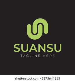 Initial SU Letter Suansu logo design